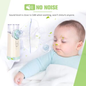 MTYLUIG Portable Nebulizer Machine for Adults and Kids, Handheld Mesh Nebulizer of Cool Mist for Breathing Problems, Used at Home Office Travel