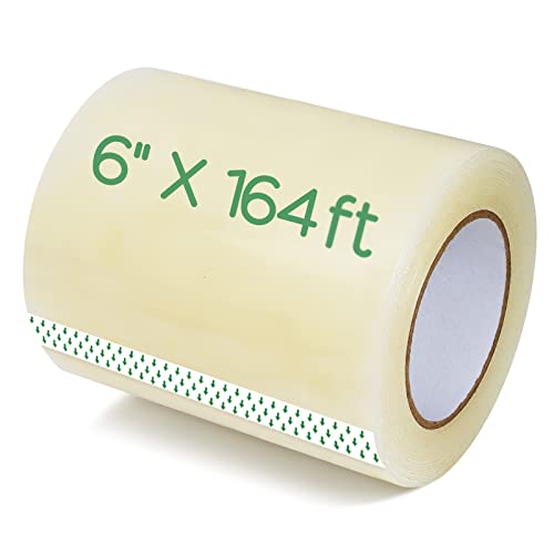 COCLILY Greenhouse Plastic Sheeting Repair Tape, 6" x164' Greenhouse Plastic Film Repair, 6 mil Thickness Film Repair Tape, Clear Greenhouse Plastic Repair Tape