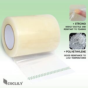 COCLILY Greenhouse Plastic Sheeting Repair Tape, 6" x164' Greenhouse Plastic Film Repair, 6 mil Thickness Film Repair Tape, Clear Greenhouse Plastic Repair Tape