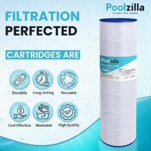 Poolzilla 1 Pack Pool Filter Cartridge Replacement for Jandy CS200, PJANCS200, R0462400, Unicel C-8418, Filbur FC-0823, Aladdin 35002, 200 | Premium Pool Filtration