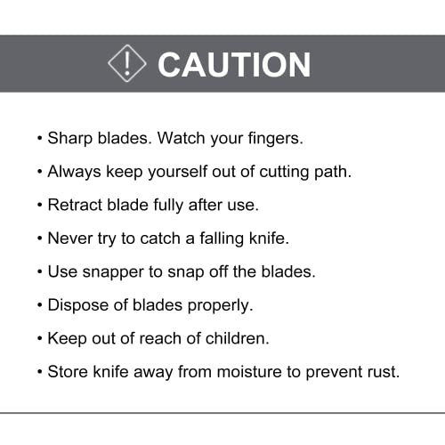 DORCO Professional Quality Utility Box Cutter Knife L302 - Solid Screw-Lock Safety System, Large Design, Retractable, Built-In Snap-Off Tool, Replaceable Carbon Steel Blade - 18mm