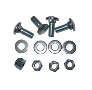4pk carriage bolts 06200235 for ariens skid shoe 02483059 snowblower parts with washers and lock nuts