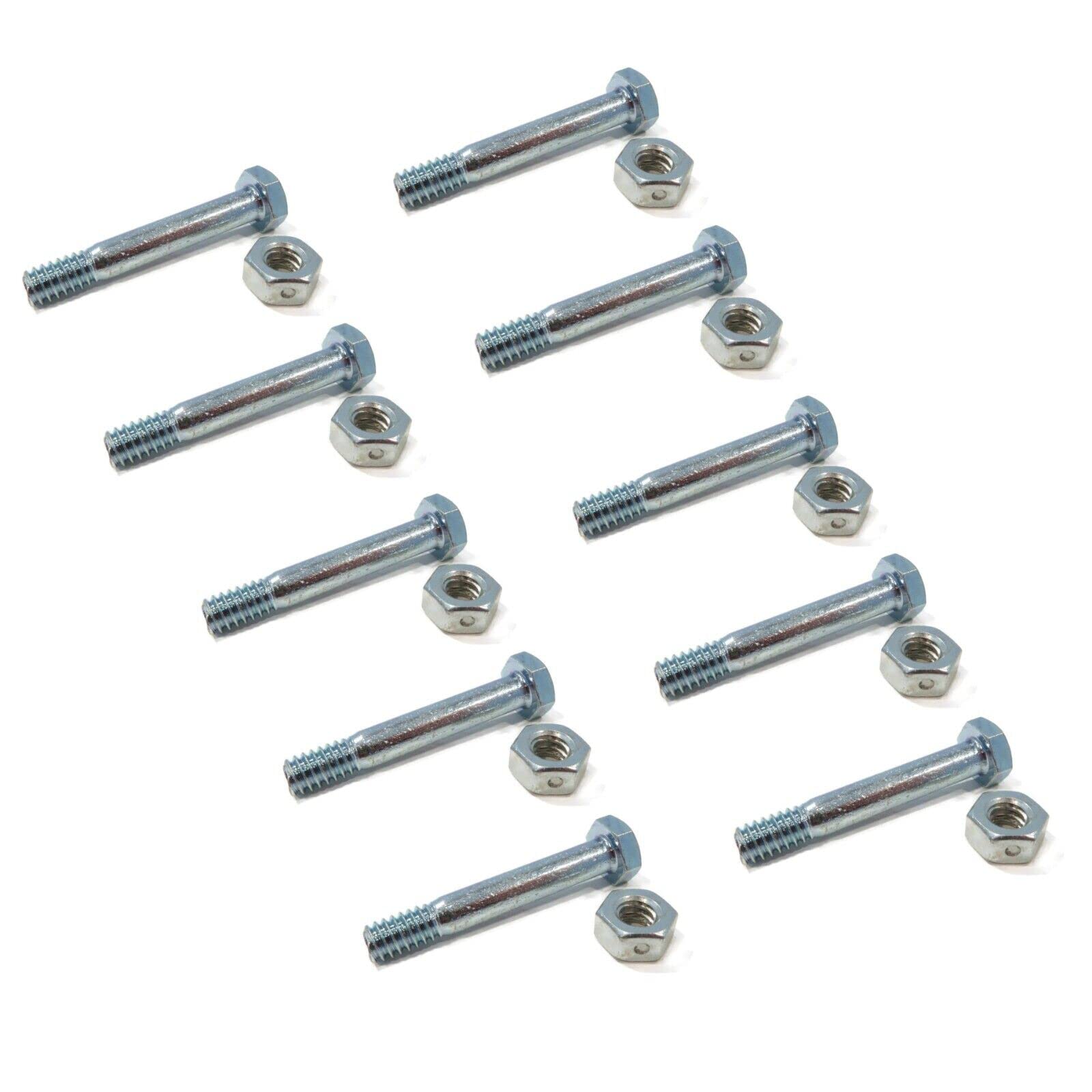 The ROP Shop | Pack of 10 - Shear Pin Bolt & Nut for Ariens - Gravely 05907100, 5907100, 59071