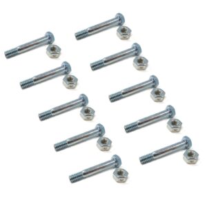 the rop shop | pack of 10 - shear pin bolt & nut for ariens snowblower st520e, st5520, st5520e