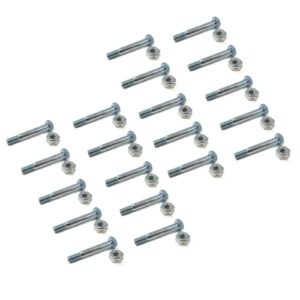 the rop shop | pack of 20 - shear pin bolt & nut for ariens compact, classic, track snowblowers