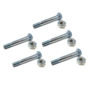 the rop shop | pack of 5 - shear pin bolt & nut for ariens - gravely 53200500, 532005 auger