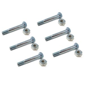 the rop shop | pack of 6 - shear pin bolt & nut for ariens sno-thro 920, 932, 939 series 24"
