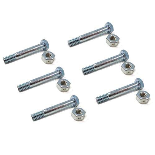 The ROP Shop | Pack of 6 - Shear Pin Bolt & Nut for Oregon 80-741, 80741, 80-742, 80742 Thrower