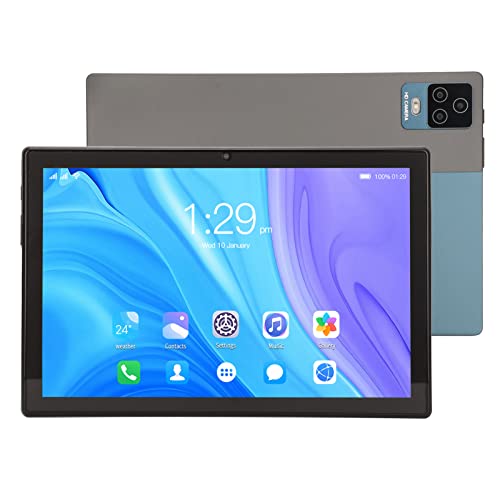 Heayzoki 128GB Tablet, 10 Inch 11 Calling Tablets, 2.4G 5G Dual Band WiFi, IPS HD Touchscreen Blue Callable Tablet,Dual Card Dual Camera HD Tablet