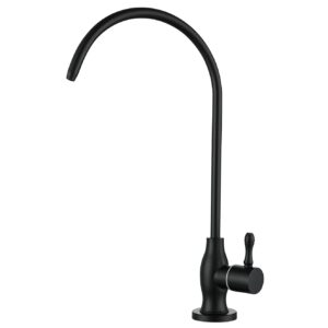 gulica commercial water filtration faucet, drinking water dispenser, matte black, lead-free solid brass and ceramic cartridge