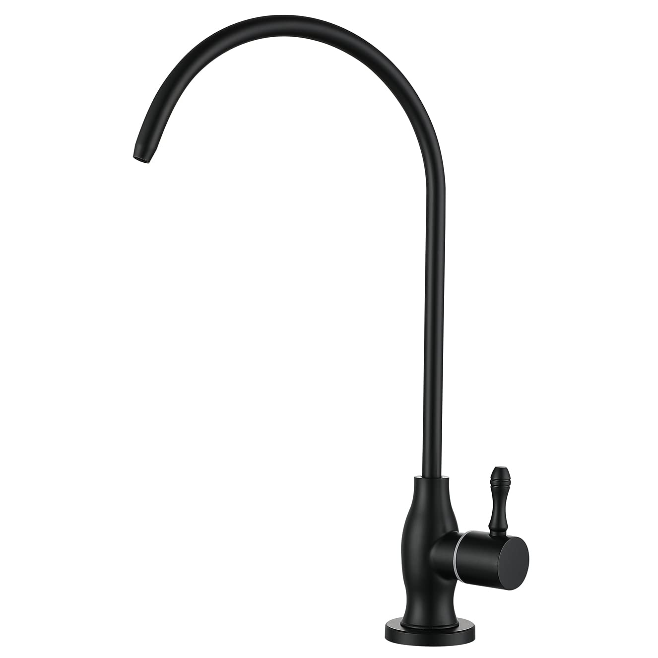 GULICA Commercial Water Filtration Faucet, Drinking Water Dispenser, Matte Black, Lead-Free Solid Brass and Ceramic Cartridge