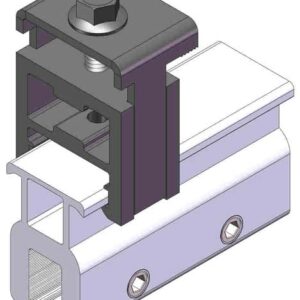 End Clamp MageClamp Rail-Less Solar Mounting Kit for Standing Seam Metal Roof Solar Panel Module Racking Installation