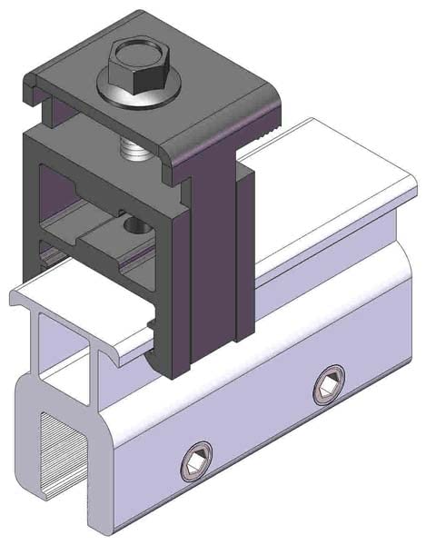 End Clamp MageClamp Rail-Less Solar Mounting Kit for Standing Seam Metal Roof Solar Panel Module Racking Installation