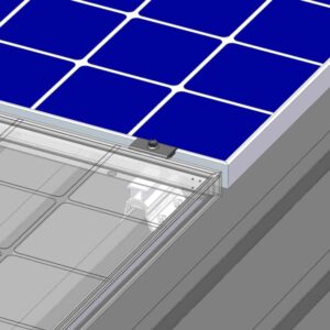 MageBracket RL Mid Clamp Mounting Kits for R-Panel Trapezoidal Metal Roof Solar Panel Module Mounting Racking Installation