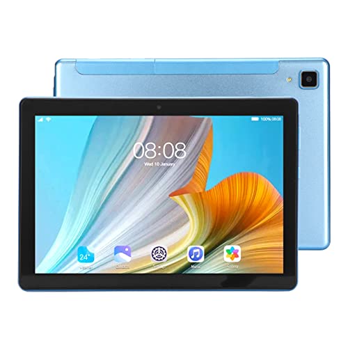 Leftwei Tablet PC, 100-240V 2.4G 5G Dual Band Calling 8.1 Inch Calling Tablet Blue 4GB 64GB for 12 (US Plug)