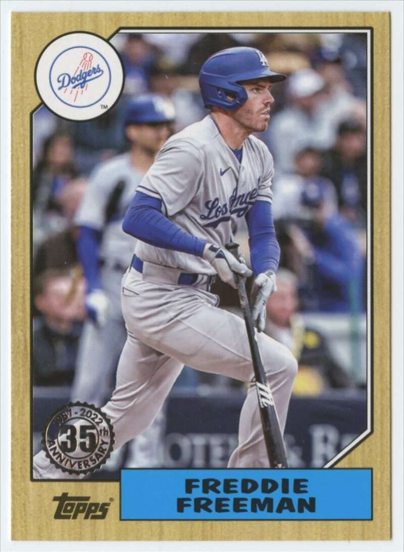 2022 Topps Update 1987 Baseball #87TBU-25 Freddie Freeman NM-MT Los Angeles Dodgers Baseball