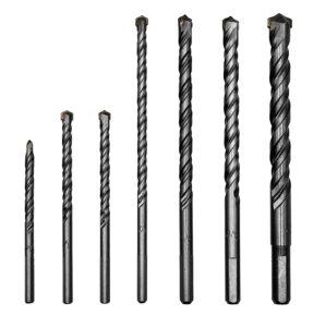 confast masonry drill bit 7 piece set, for use with brick, block, concrete and cement
