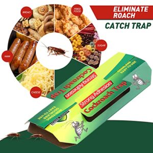 Roach Traps, Cockroach Killer Indoor Home, Sticky Glue Traps for Bugs Insects-10 Pcs