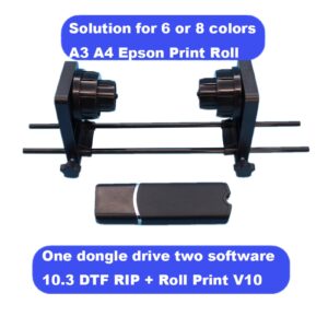 DTF Roll Film Holder for A3 A4 DTF Printer Holder for Epson L805 R1390 L1800 I3200 XP-15000 L800 Direct Transfer Printers Holder