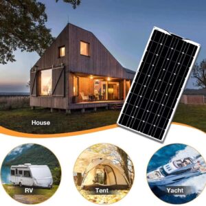 1200 Watt Solar Panel Kit, with 2pcs Charge Controller(40A) 4pcs 300 Watt Flexible Monocrystalline Solar Panel for 12-48V Battery Charging Car Battery Camper RV Yacht Battery Boat