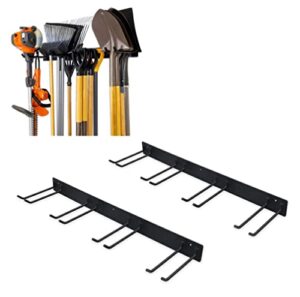 storeyourboard blat tool storage rack, garage wall organizer, garden tools, shovels, rakes, brooms, holds 250 lbs