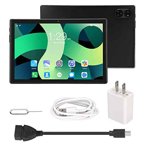 HD Tablet, 100-240V 2.4G 5G Dual Band Black 1960x1080 IPS Tablet PC, 12.0 (US Plug)