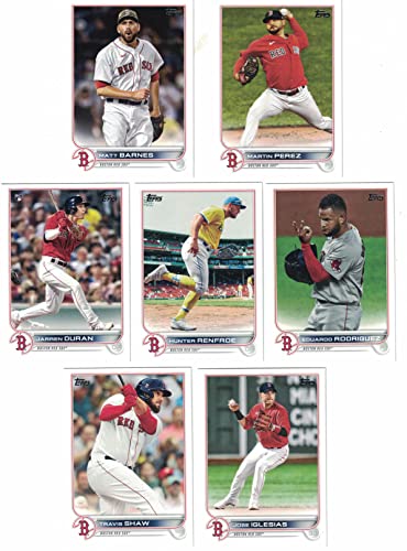 Boston Red Sox / 2022 Topps Baseball Team Set (Series 1 and 2) with (29) Cards. ***INCLUDES (3) Additional Bonus Cards of Former Red Sox Greats Roger Clemens, Ellis Burks and Mike Greenwell! ***