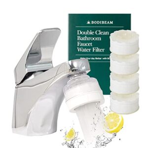 bodibeam bathroom sink filter and replacement set, sink water filter, sink filter water faucet, vitamin c filter, sink filter for skin, for 6 months set, gifts for women