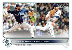 2022 topps update rookie combo us220 danny young/penn murfee