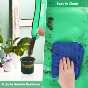 Onlysuki Repotting Mat for Indoor Plant Transplanting Control Mess, 26.8"X26.8" Waterproof Succulent Potting Mat Square Planting Tray Soil Change Mat Gardening Gifts for Plant Lovers