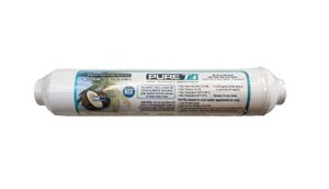ipw industries inc. (il-10w-c-38) 10" x 2" inline granulated activated carbon filter w/ 3/8" npt connections