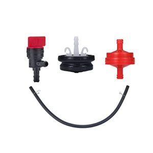 Mikatesi 84-1980 Snow Blower Rubber Paddles & 75-8780 Scraper Replacement Kit with 66-7460 Primer Bulb Hardware Kit for Toro CCR Powerlite Snowthrower