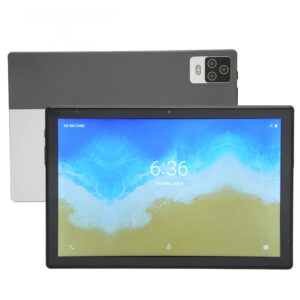 tablet 10 inch, 1080p fhd ips screen, octa core, 2.4/5.0 ghz wifi tableta with, 4gb ram 128gb rom, 5mp 8mp, gps, 4g lte sim, 7000mah, silver