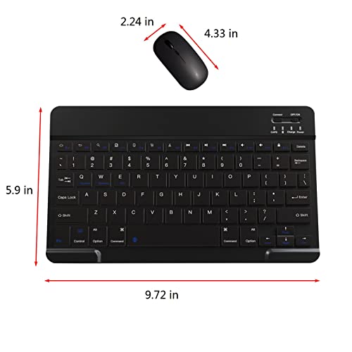 Bluetooth Keyboard & Mouse - Portable Mini BT WirelessBluetooth Keyboard & Mouse - Portable Mini BT Wireless Keyboard & Mouse - Super Thin & Ingenuity Design - for Android/iOS