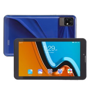 k50 tablet 7 inch, ultra slim, fhd ips screen, octa core, wifi tableta with, 32gb storage 128gb sd expansion, 2mp 5mp, gps, sim, 3500mah (blue)