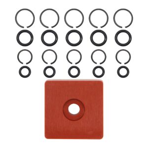 RURBRIN (5+5 Sets) 3/8" & 1/2" Impact Wrench Retainer Rings with O-ring, Fit For Electric/Pneumatic Wrench, Including Anvil Retaining Ring Install Tool