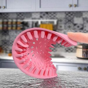 Tucana Hair Catch | Durable Silicon Hair Stopper | Shower Drain Cover | Sink Drain Strainer | Bathroom Accessories and Kitchen Gadgets | Sink Stopper | 4 Colors (4 of Pack)