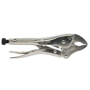 eagle grip lp10ws by malco curved slim jaw locking pliers with wire cutter, 10" size
