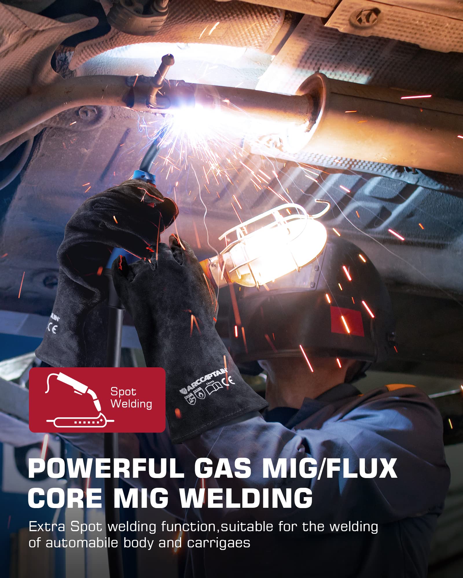 ARCCAPTAIN MIG200 Welder & Flux Core Wire .030"