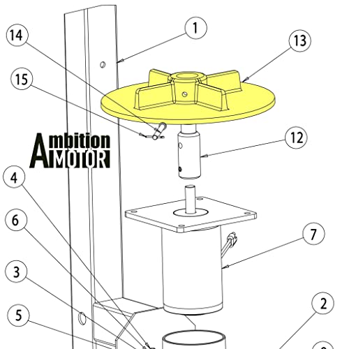 AMBITIONMOTOR 9" Spreader Spinner Disk Replacement Buyers 3005705 for TGSUV1B