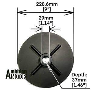 AMBITIONMOTOR 9" Spreader Spinner Disk Replacement Buyers 3005705 for TGSUV1B