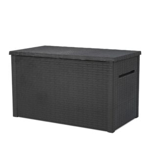 Keter Java XXL 230 Gallon Storage Box + Keter Pacific Cool Bar Outdoor Furniture with Cooler