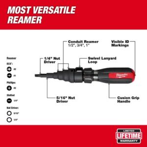 Milwaukee 48-22-2870 7-in-1 Conduit Reamer with ECX Bit