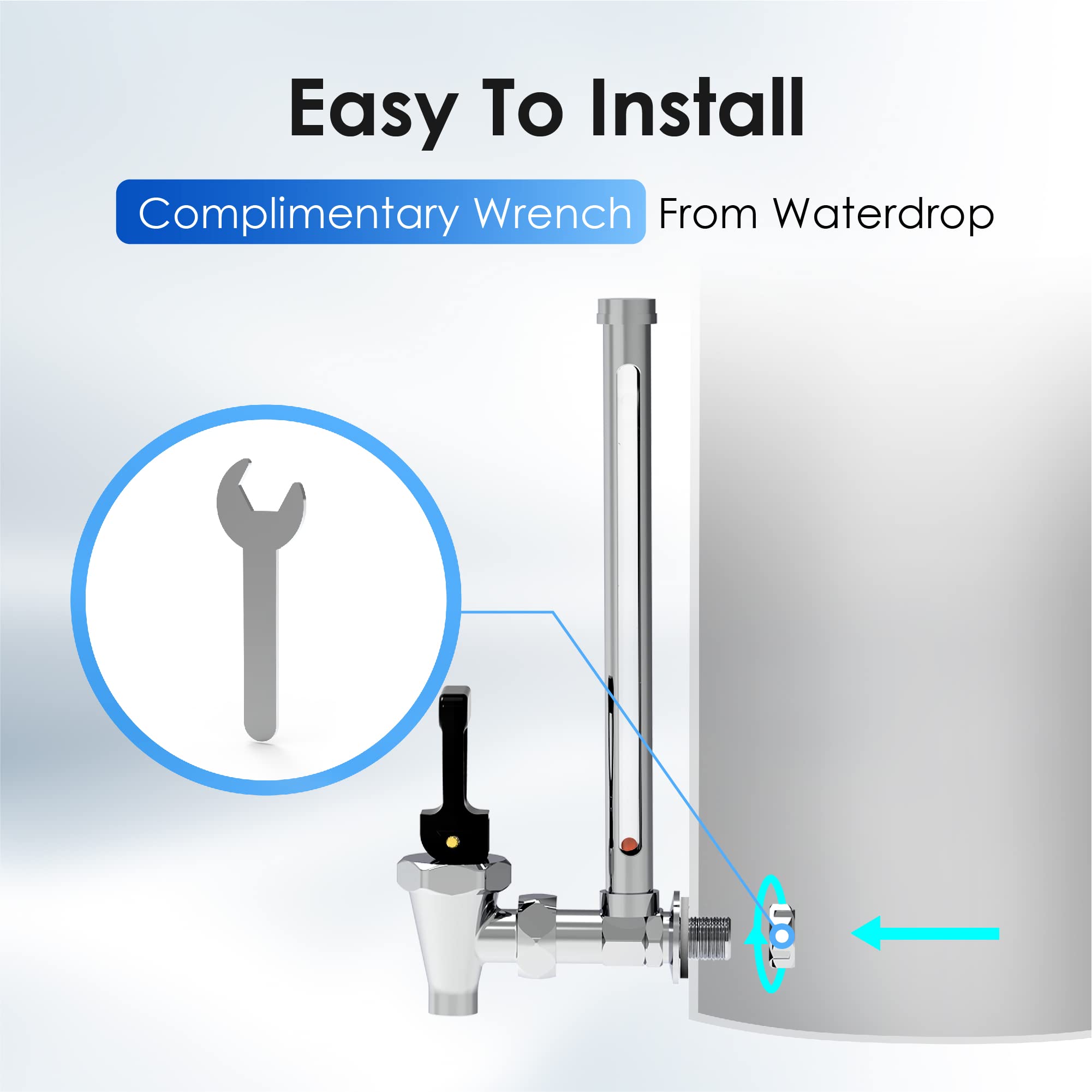 Waterdrop NSF/ANSI 372 Certified Gravity Water Filter & Waterdrop Water Level Spigot