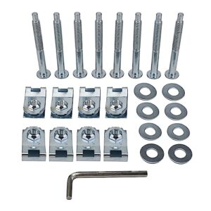 kggmgug truck bed mounting bolt nut hardware kit fits for ford 1999-2016 f250 f350 f450 f550 super duty replaces 924-311 w706640-s900 w706641-s900 w708770-s436 xc3z-9900038-aa