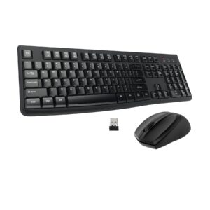 wireless keyboard and mouse combo, edjo full-sized 2.4ghz usb computer wireless keyboard and wireless optical mouse for windows, mac, laptop/desktop/pc