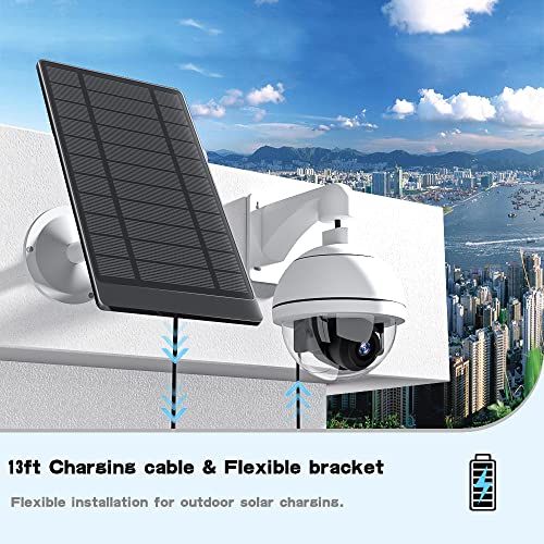 Solar Panel for Wireless Security Camera, Waterproof Solar Panel Compatible for Blink,Arlo, Nest, Ring Stick Up Cam Battery and Ring Spotlight Cam Battery 5V 4.5W（ 2PCS）