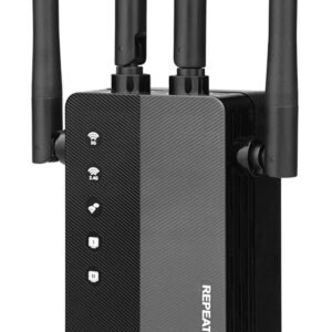 Asnrc WiFi Extenders Signal Booster for Home,Cover Up to 9882 Sq.ft & 45 Devices,5G 1200Mbps Dual Band WiFi Booster Repeater,Internet Booster,Ethernet Port & Access Point,Easy Setup