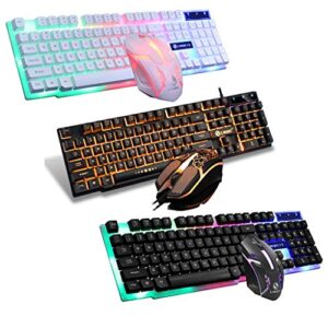 unband GTX300 USB Wired 104 Keys RGB Backlight Ergonomic Gaming Mouse Keyboard Combos Set