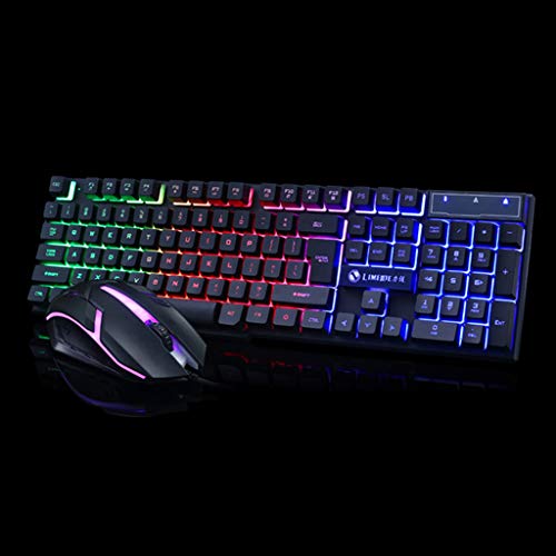 unband GTX300 USB Wired 104 Keys RGB Backlight Ergonomic Gaming Mouse Keyboard Combos Set